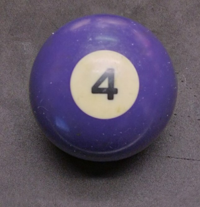 Replacement Pool Billiard Pool Ball #4 Ball 2 1/4” Diameter 2.5"