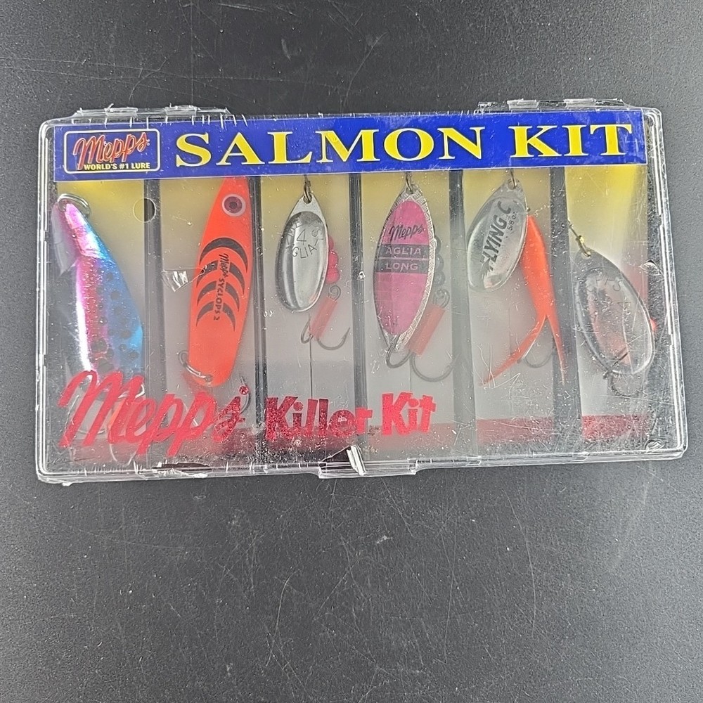 Mepps Salmon Kit - Plain Lure Assortment 6 Pc
