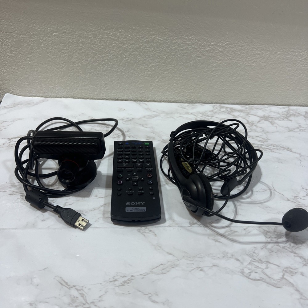 Genuine Sony PlayStation PS3 USB Move Motion Eye Camera - DVD Controller & Mic