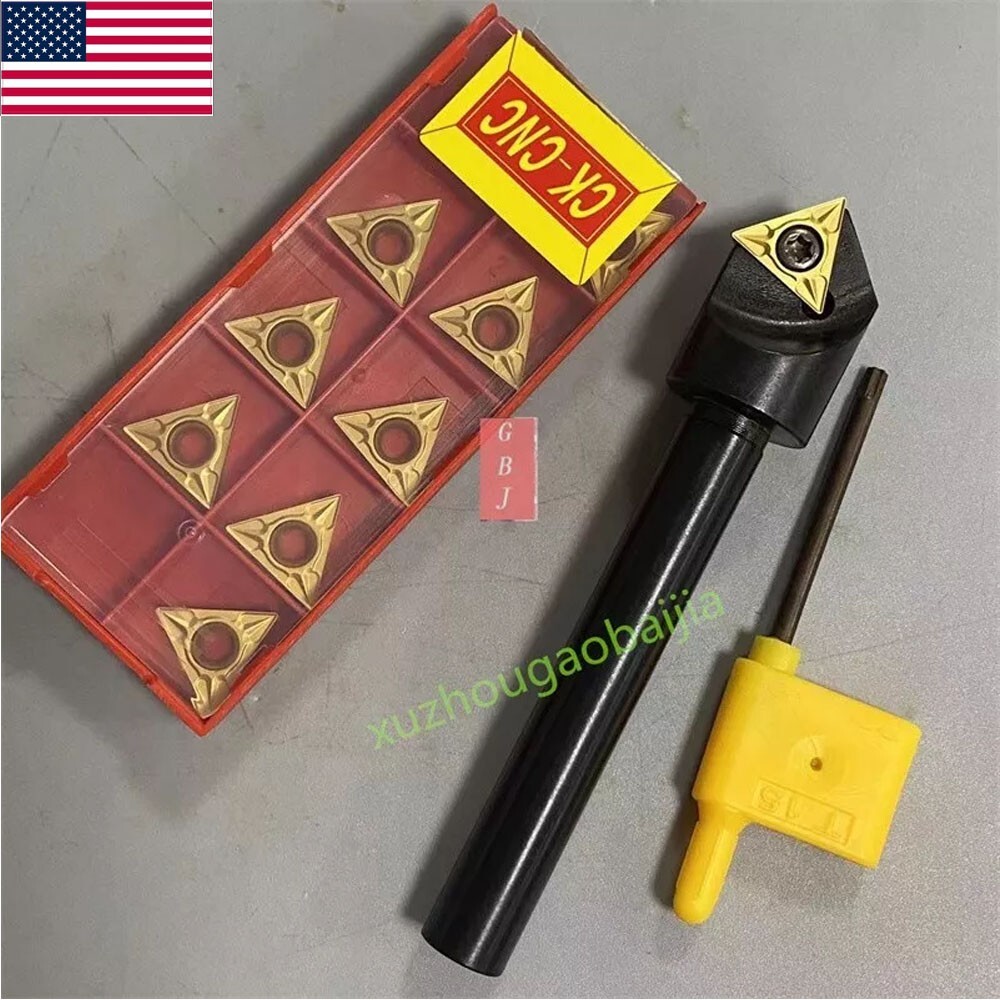 1/2inch Shank Chamfering Tool Bit Turning Tool Holder +TCMT16T304 Carbide Insert