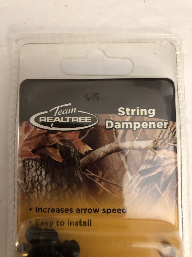 New in 1 Ea Pkg Team Realtree Compound Bow String Dampener, Increase Arrow Speed