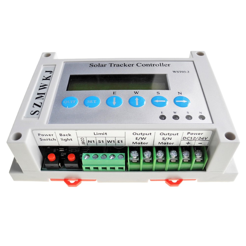 Automatic Tracking Dual Axis Solar Panel Tracker Controller W/ Wind Speed Sensor