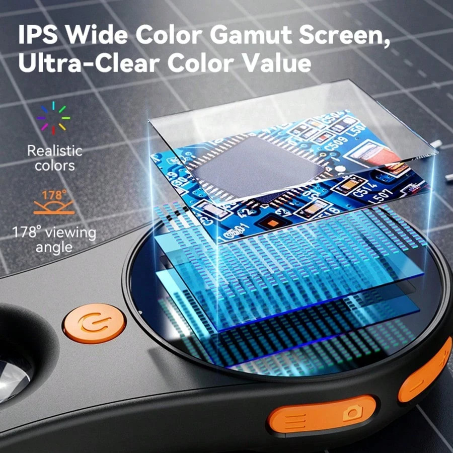 2MP Handheld Digital Microscope 500X 8 LED