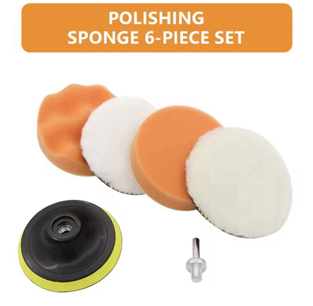 6 piece car polish kit