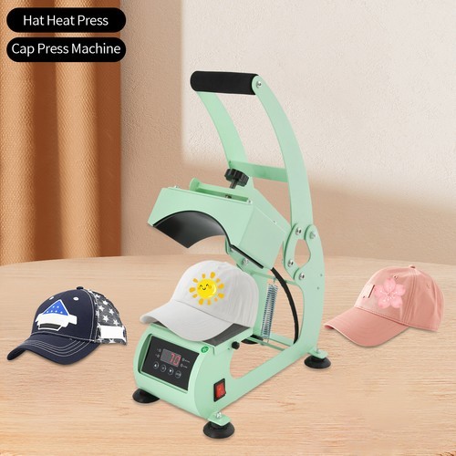 Hat Heat Press Machine with Digital LCD Timer & Temperature Control 500W