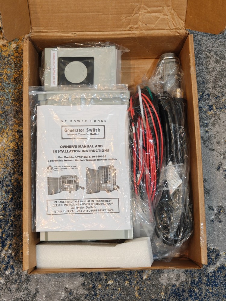 10-Circuit 30A Generator Transfer Switch - Complete Pre-Wired Kit, Inlet & Cable
