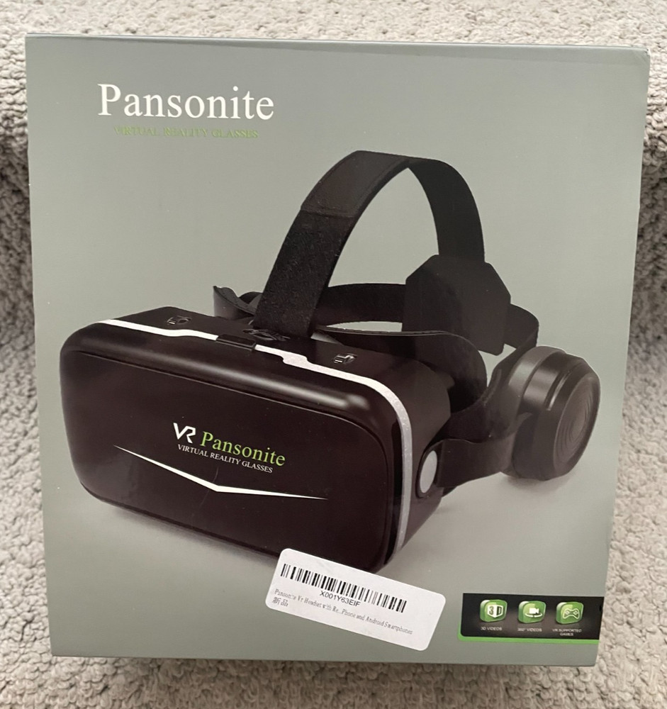 Pansonite VR Headset with Remote Control 3D Glasses Virtual Reality Headset