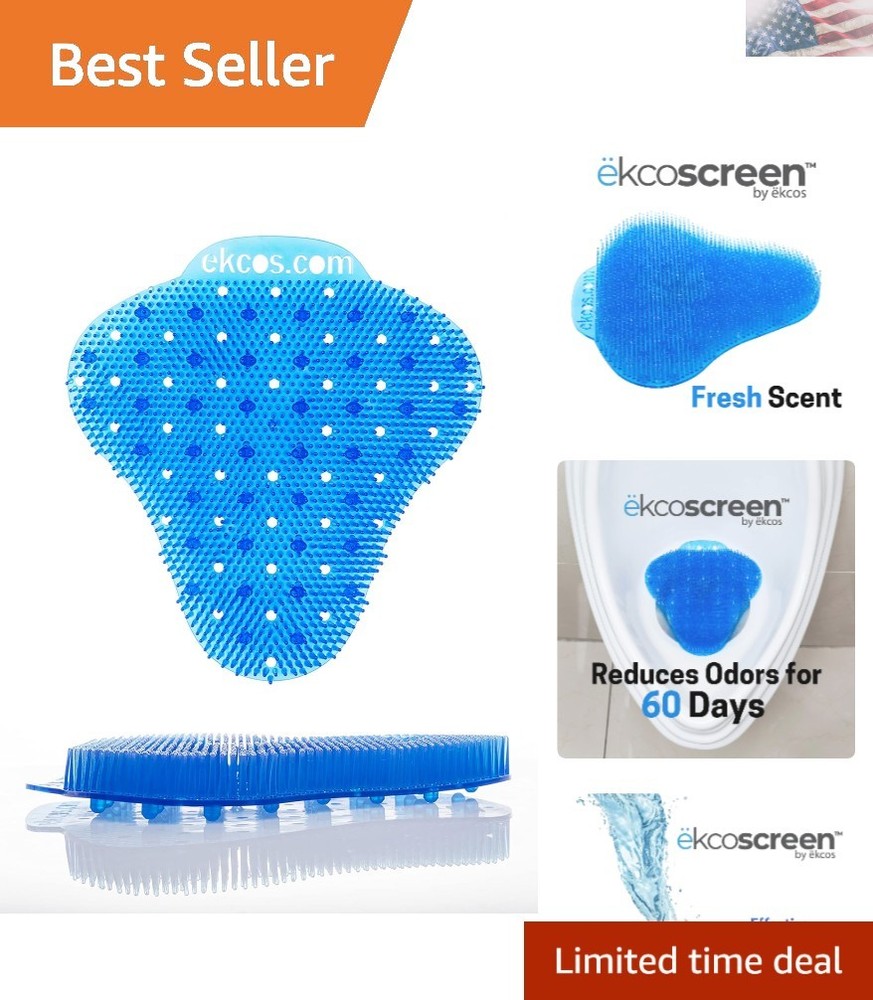 60-Day  Anti-Splash Urinal Screen with Deodorizer - Fresh Scent, 12-Pack