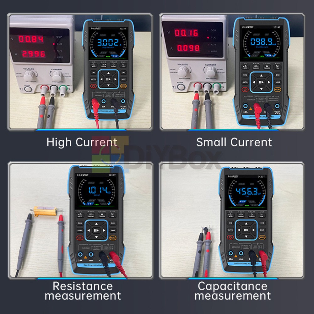 FNIRSI 2C23T Handheld Digital Oscilloscope /Multimeter Function Signal Generator