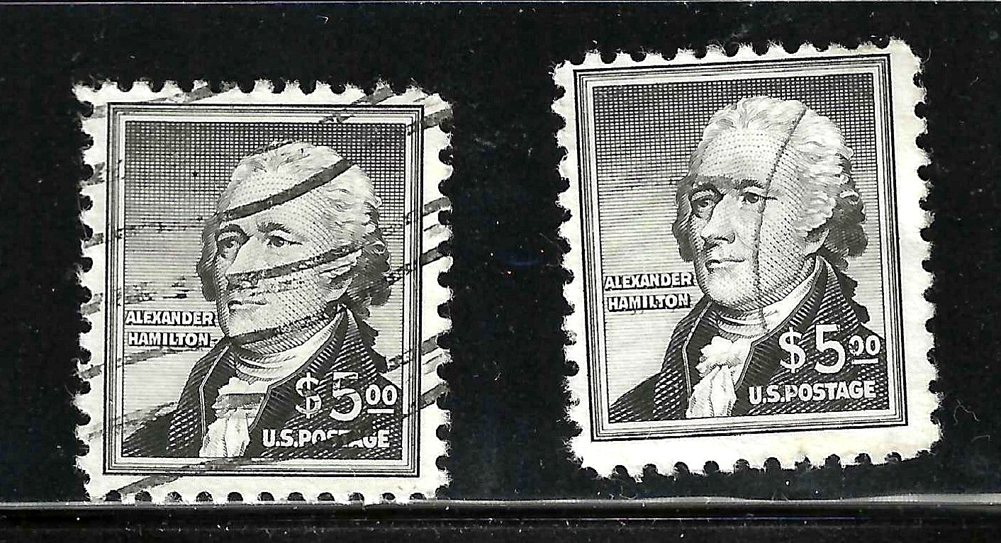 Sc #1051 x 4 Hamilton $5 1954 Liberty Issue $27.00 US 90A31