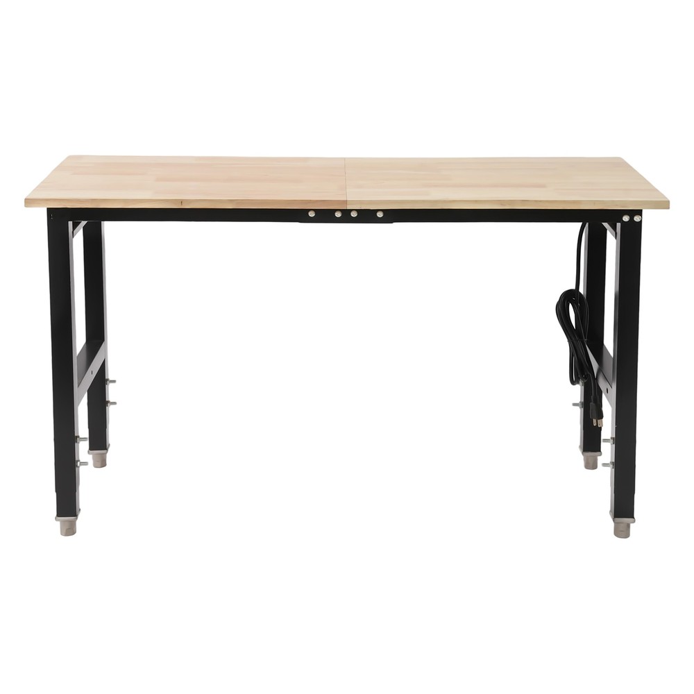 Adjustable Workbench Heavy-Duty Work Table Freestanding Rectangular Work Bench