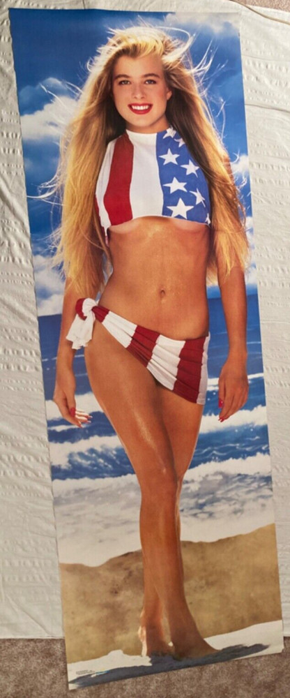 American Dream Huge ‘89 Poster Sexy Girl Belly Button Legs Breasts 25 x 75 Pinup