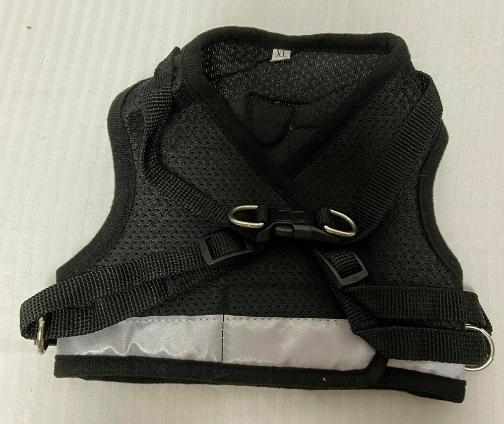 Supet Soft Black Mesh Vest Harness XL