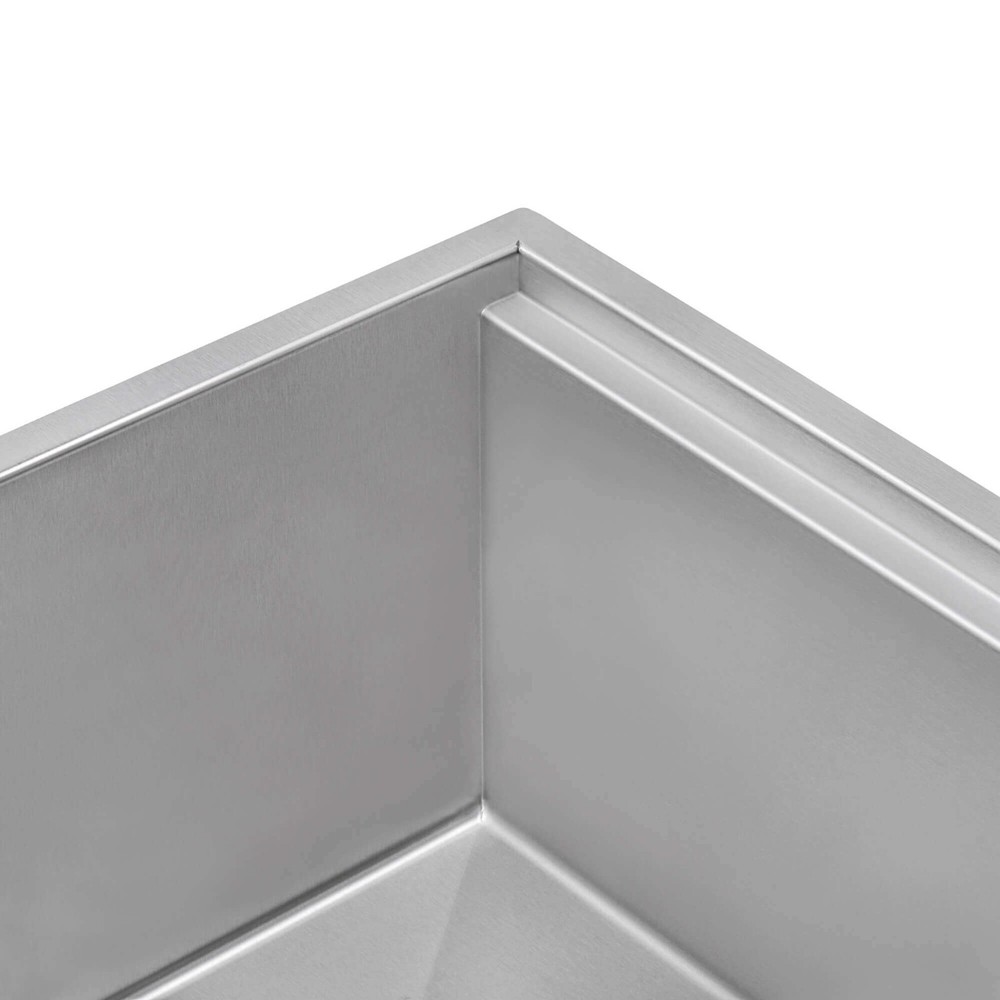 Ruvati 27" Workstation Slope Bottom Offset Drain Undermount – RVH8573