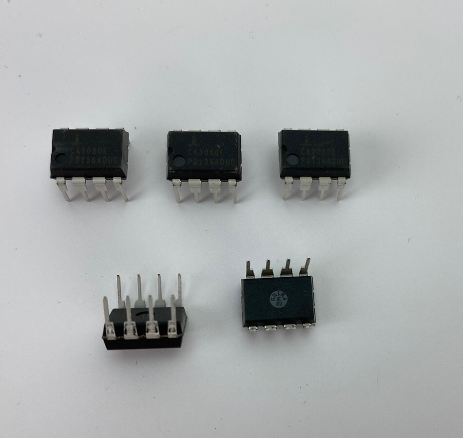 Intersil CA3080E 8pin DIP OP Amp Transconductance 2MHz, 5pcs