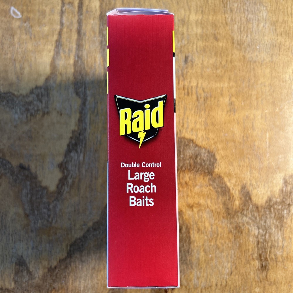 2 Pack - Raid Large Roach Baits Double Control Defense System 8 Baits/Pack