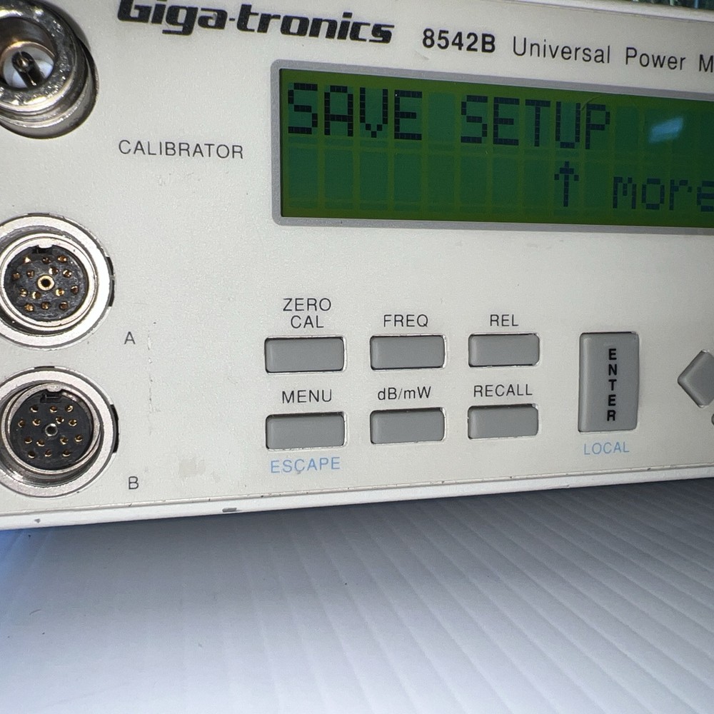 GIGATRONICS 8542B UNIVERSAL RF POWER METER - Version 3.27 Options 02/04
