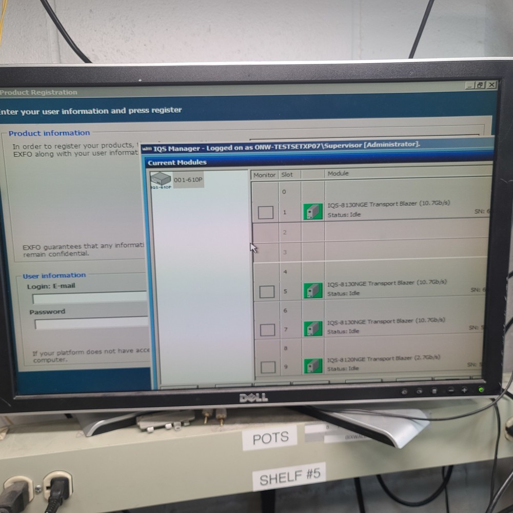 EXFO IQS-610P HS Integrated Qualification System with 4 modules