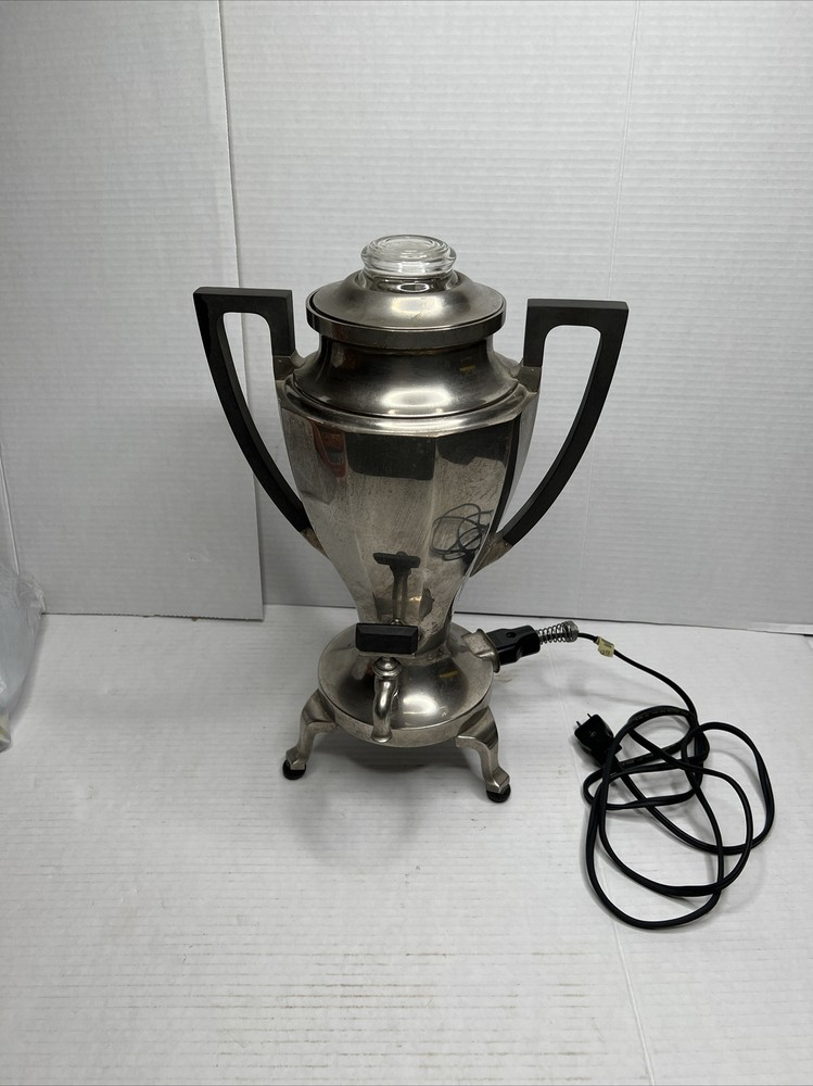 Antique Landers Frary Clark Universal Coffee Maker Pot Percolator Tested Working