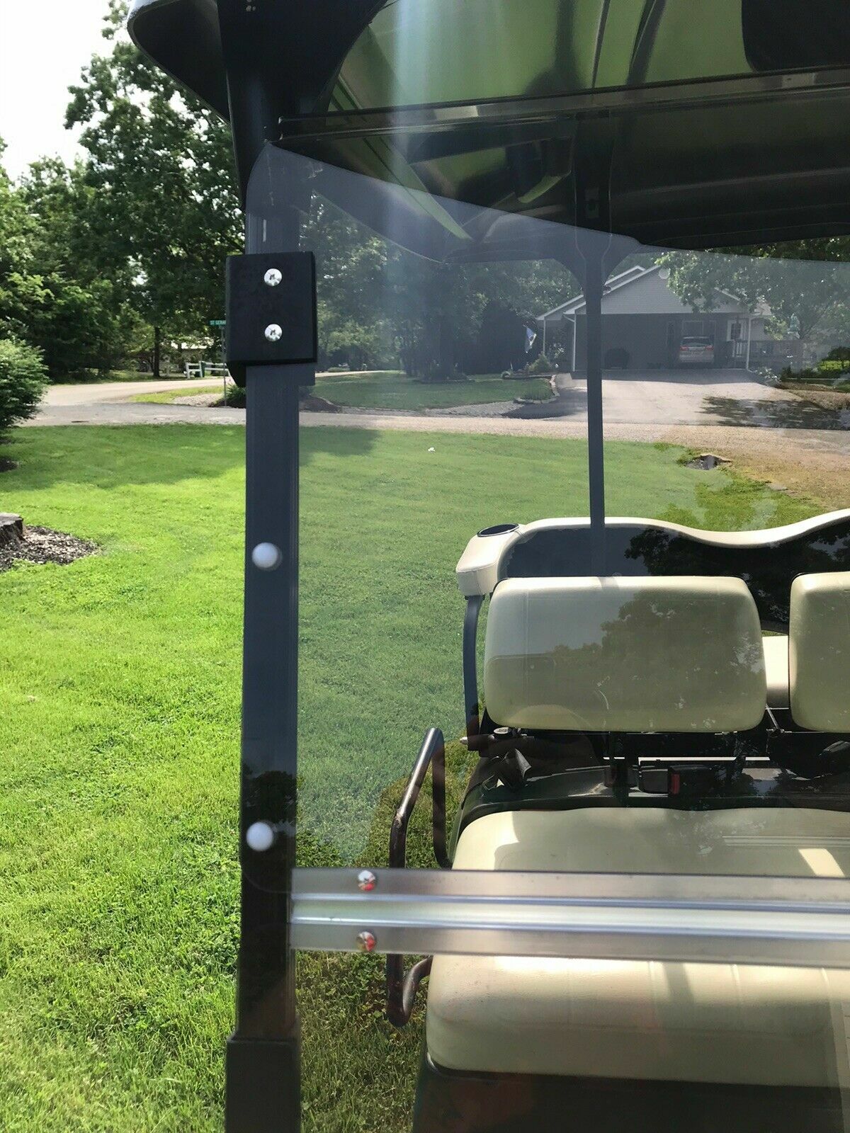 Tinted Windshield For Yamaha G22 2003-06 Folding Polycarbonate Golf Cart Part