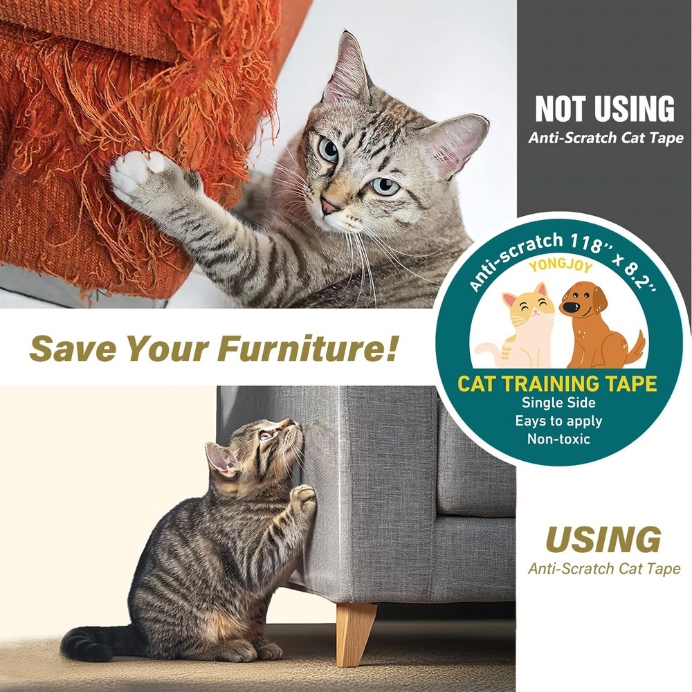 Door Protector from Dog Scratching - Cat Scratch Door Frame Single Side Adhesive