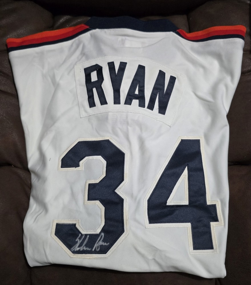 Nolan Ryan signed authentic 1986 cooperstown collection astros Jersey
