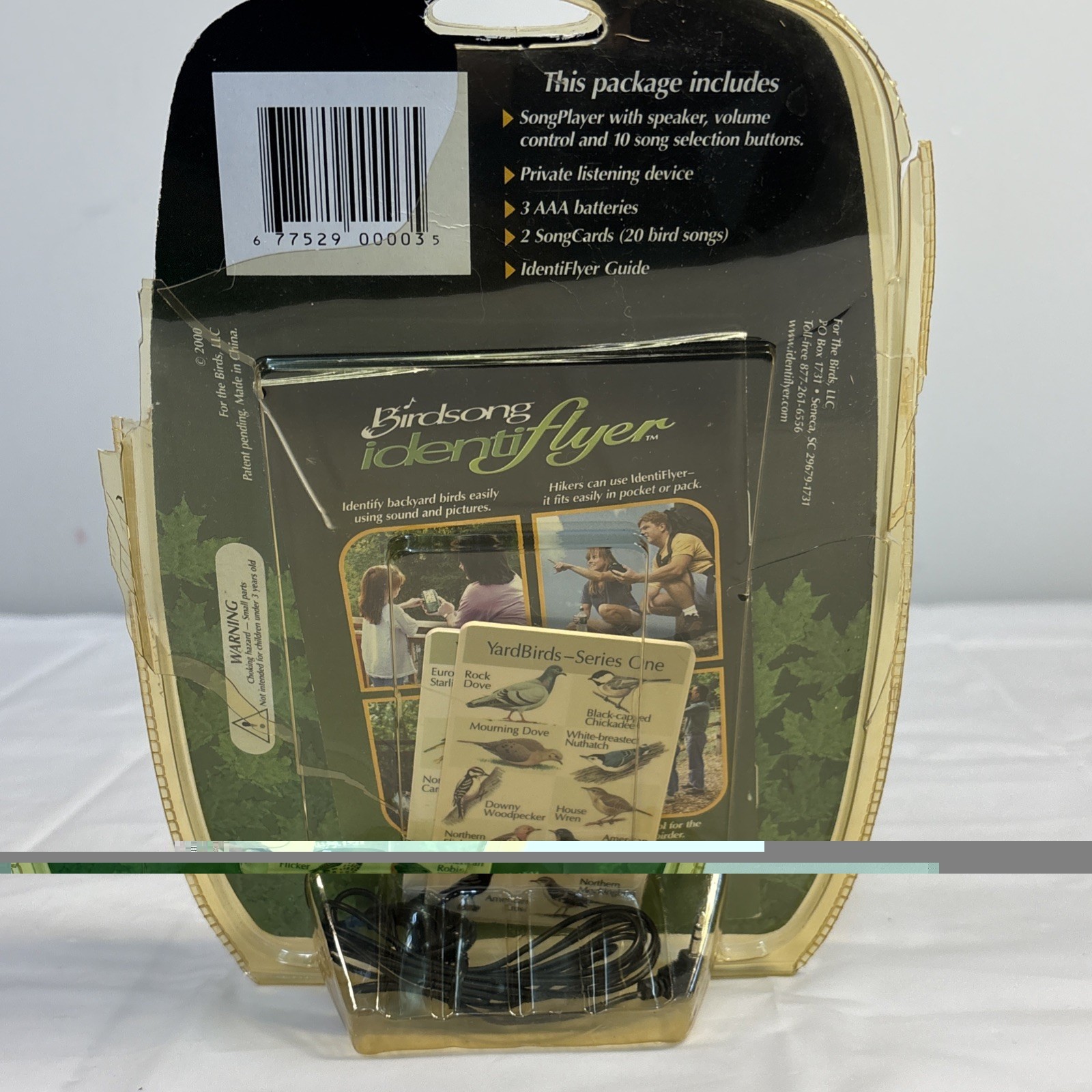 BirdSong IdentiFlyer Bird Song Identifier with 2 Cards Working Tested