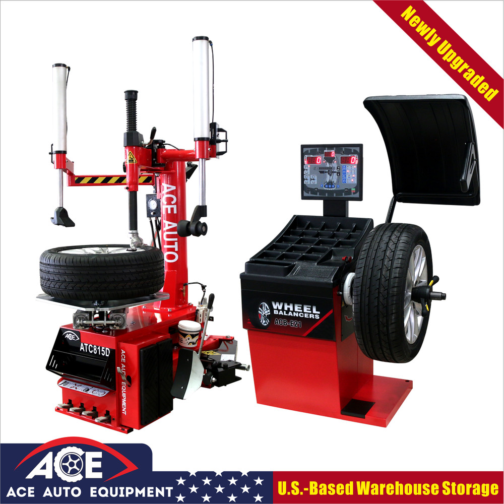 Tire Changer machine ATC-815D / ACB-E21 Combo ACE Max 49" wheel balancer 3D