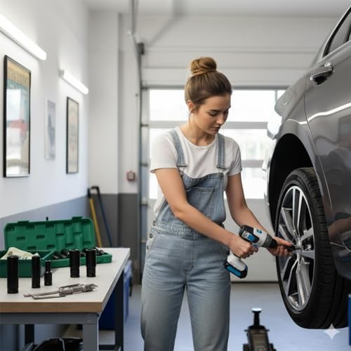 1/2" Drive Impact Socket Set, 12-Piece Deep Socket Set with Extension Bar,