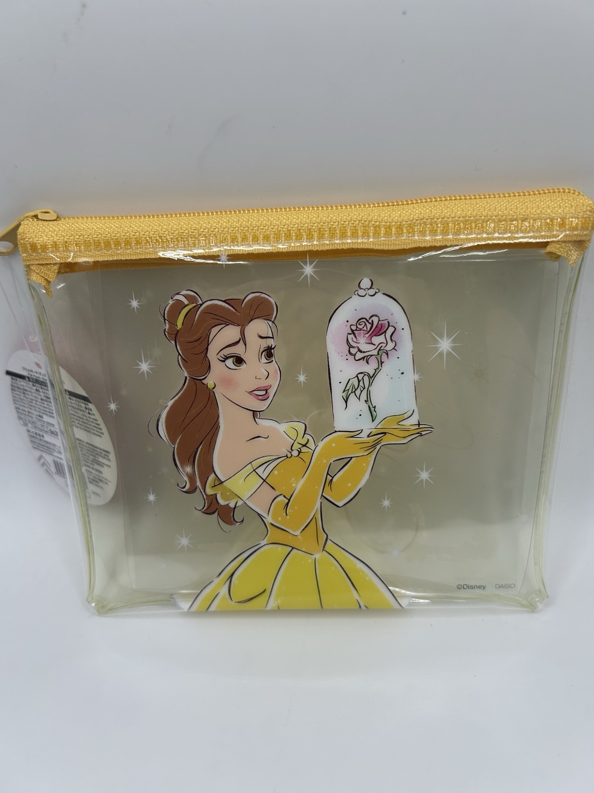 Belle FLAT VINYL POUCH Beauty And Beast Disneyland Disneyworld Wdw Disney Parks