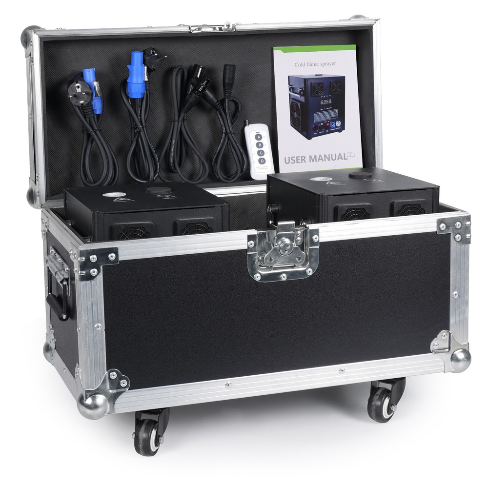 700W Cold Spark Firework Machine Stage Effect Wedding DMX DJ Party w/Flight Case