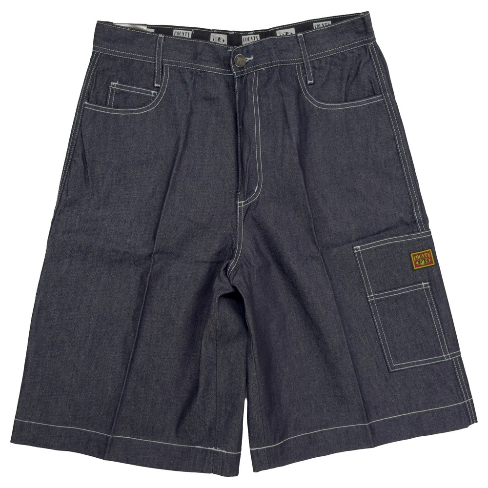 FB County Hard Denim Utility Shorts