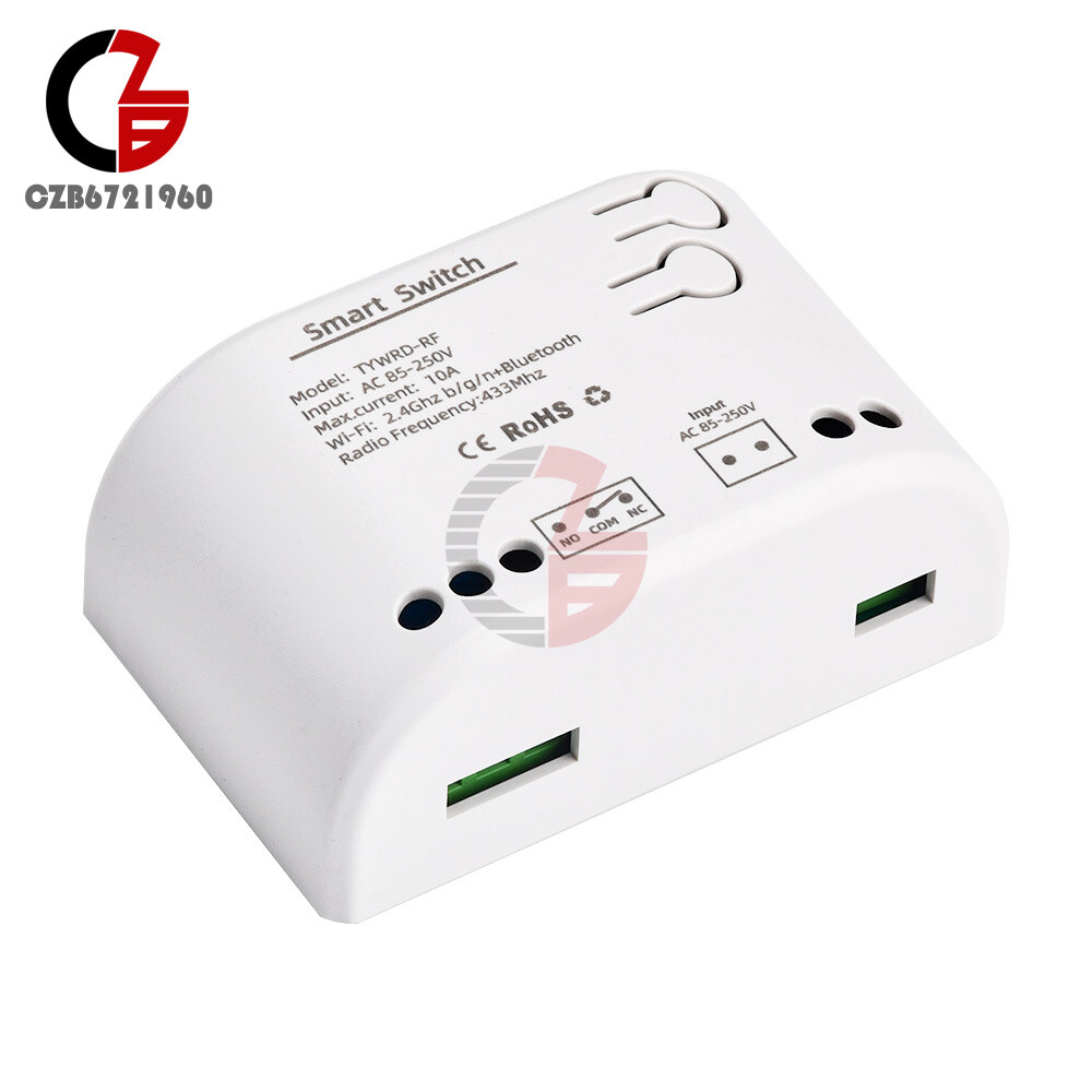 Remote Control Wireless WiFi Switch Relay Module DC 7-32V/AC 85-250V with 433Mhz