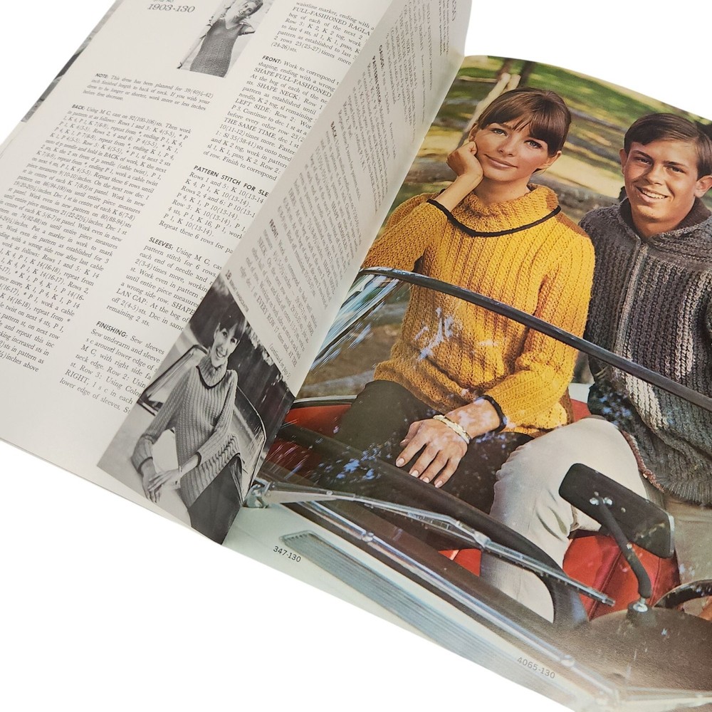 Vintage Bernat Cables & Raglans Knitting Pattern Book