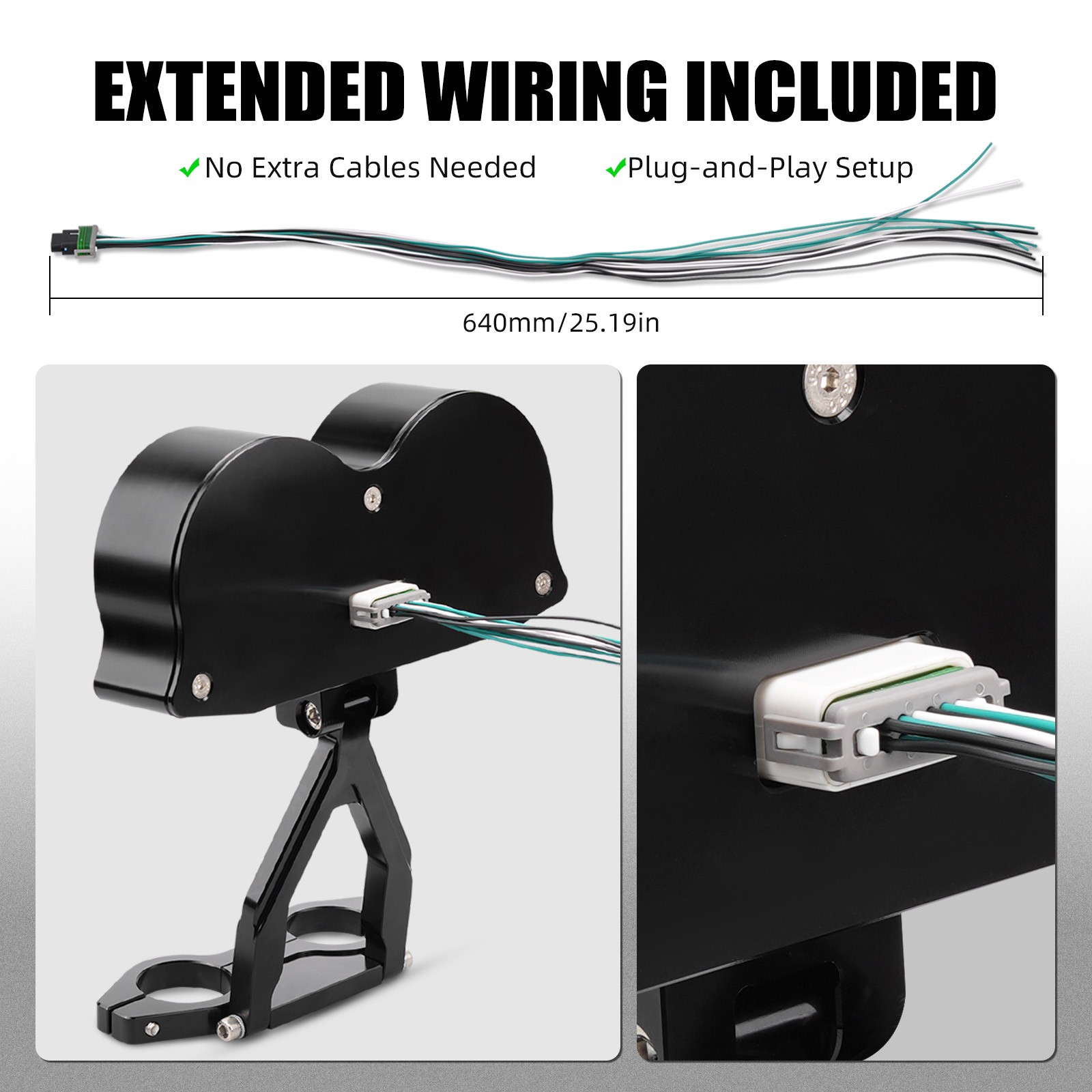 NICECNC Speedo Tach Cluster Relocation Case For Harley Road Glide FLTRX 2015-23