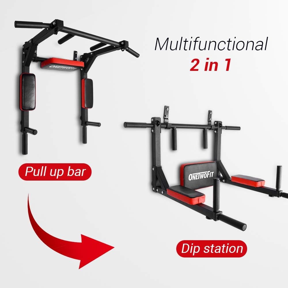 Multifunctional Wall Mounted Pull Up Bar Chin Up bar Dip Station