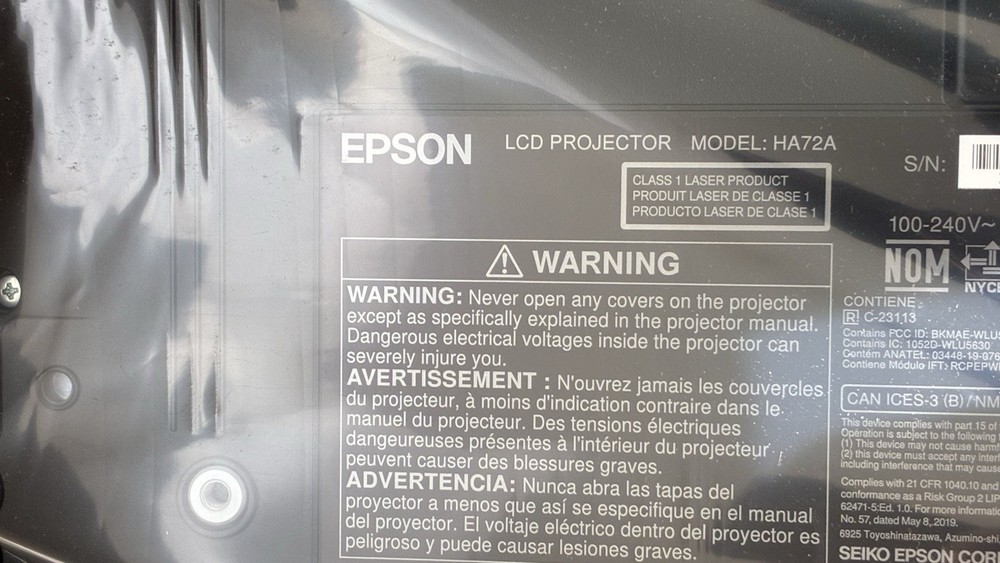 Epson EB-L265F LCD Laser Projector HDMI LAN USB – Open Box – Complete