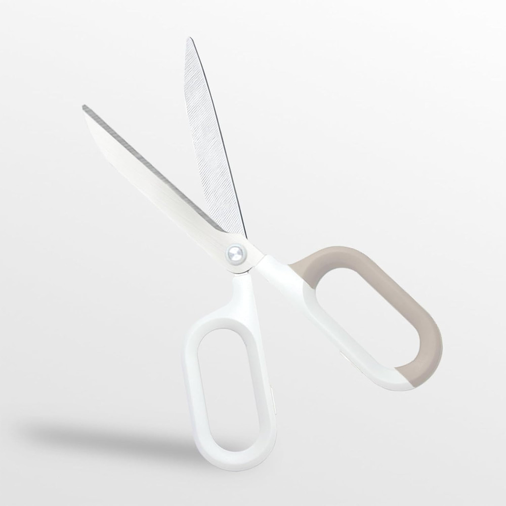 White Office Scissors with Comfort-Grip Handles, Cute scissors, Sharp Craft S...