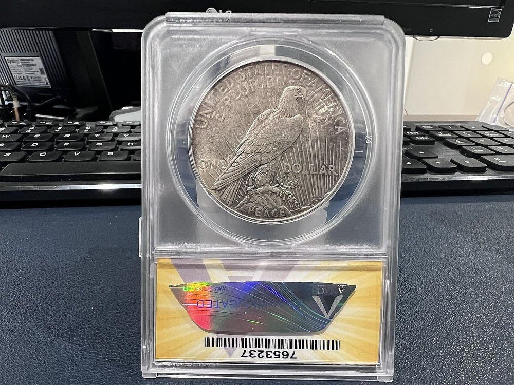 1934 $1 Peace Silver Dollar Anacs MS62 (ABX)
