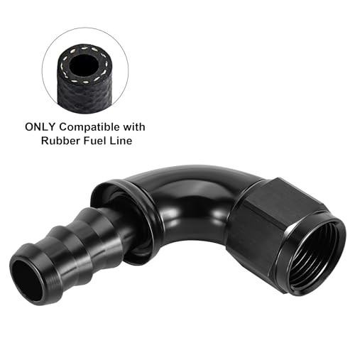 Push Lock Fitting One Piece Full Flow Hose End 10AN 90 Degree