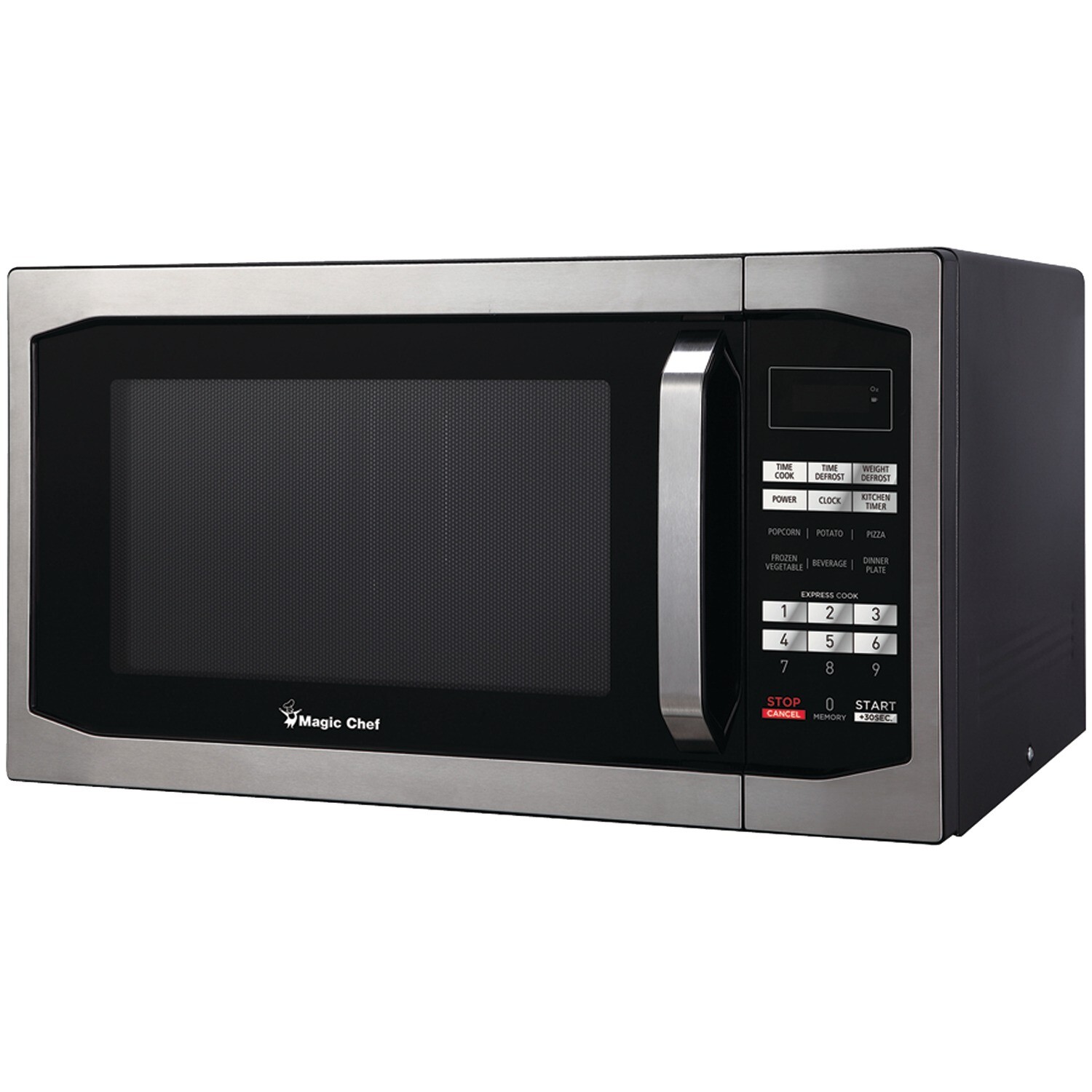 Magic Chef MCM1611ST 1.6 Cubic-ft Countertop Microwave (Stainless Steel) (Sil...