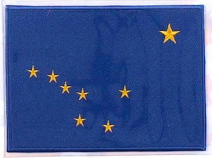 ALASKA ~ Willabee & Ward STATE FLAG PATCH United States Collection ~ PATCH ONLY