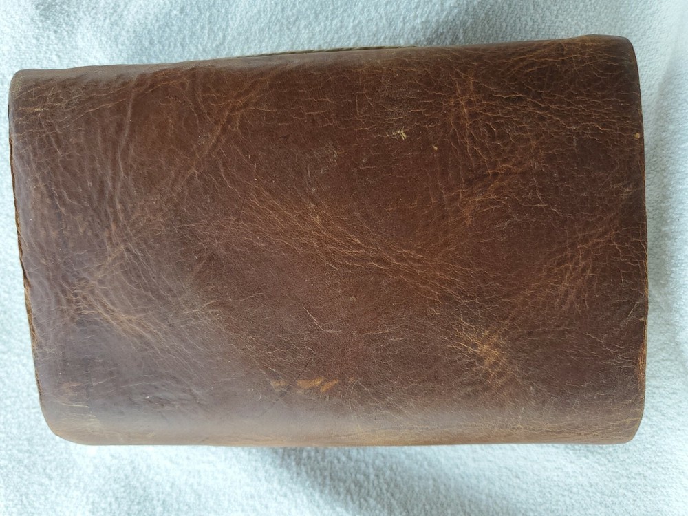 Iona Handmade Leather Bound Notebook with Icebox Clasp