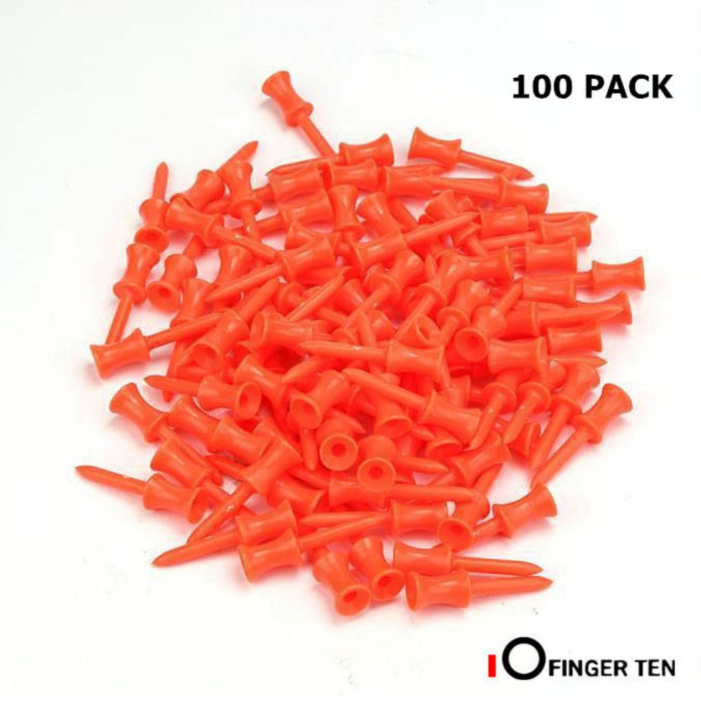 Golf Tees Step Down Plastic Unbreakable Reusable Value 100 Pack Castle Tees
