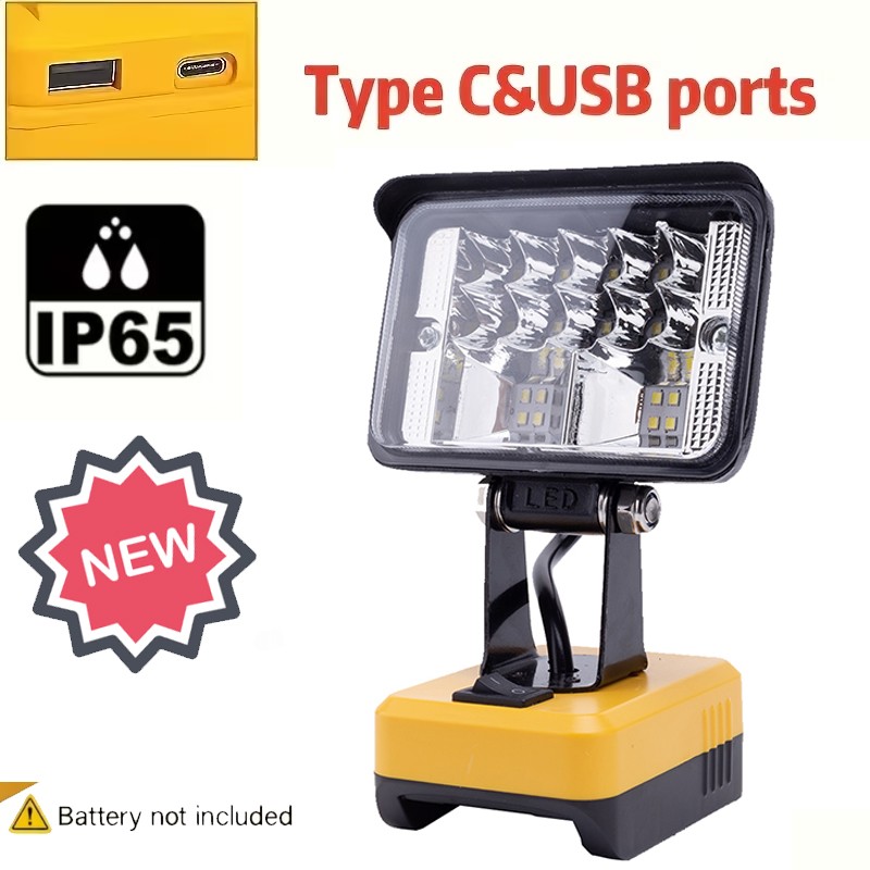 LED Work light for Dewalt 20V Max Portable Flood Light Flashlight Tool Only