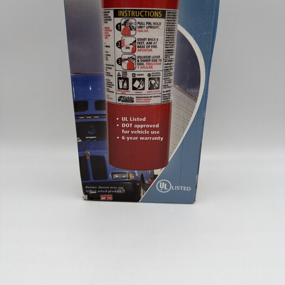 Kidde Class A/B/C Single Use Fire Extinguisher Model# 440162MTL