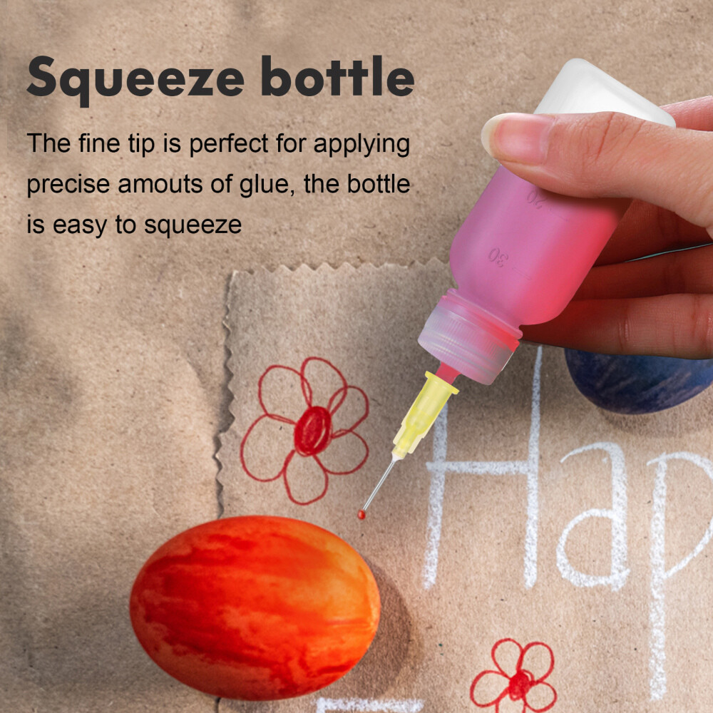 Precision Needle Tip Squeeze Bottles Glue Applicator Bottle Glue Dropper Bottle
