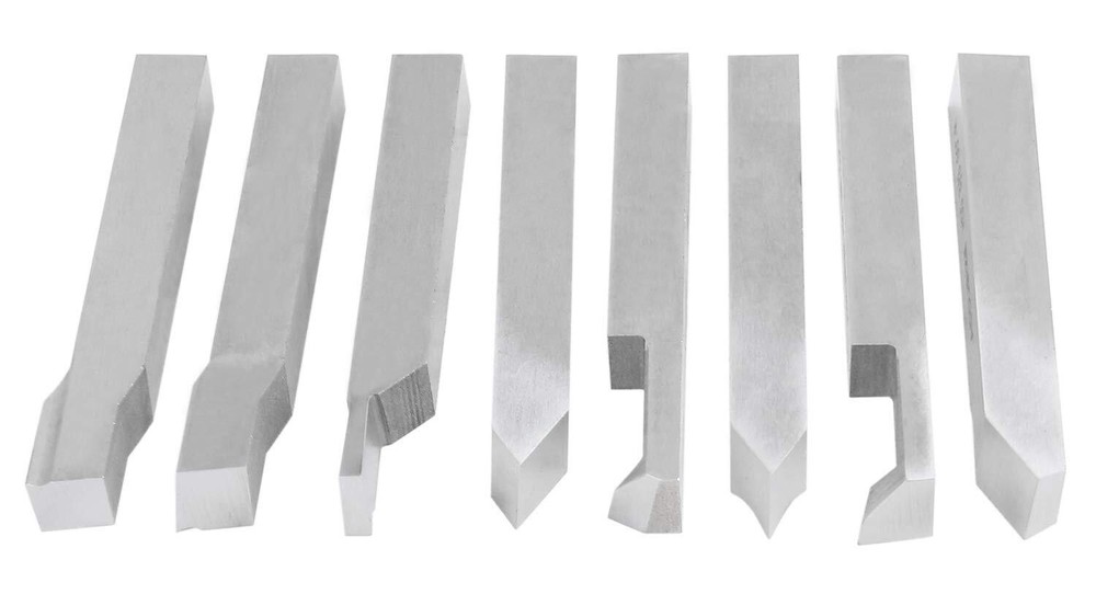 3/8'' 8 Pc Hss Tool Bit Set, Pre-Ground for Turning and Facing Work,