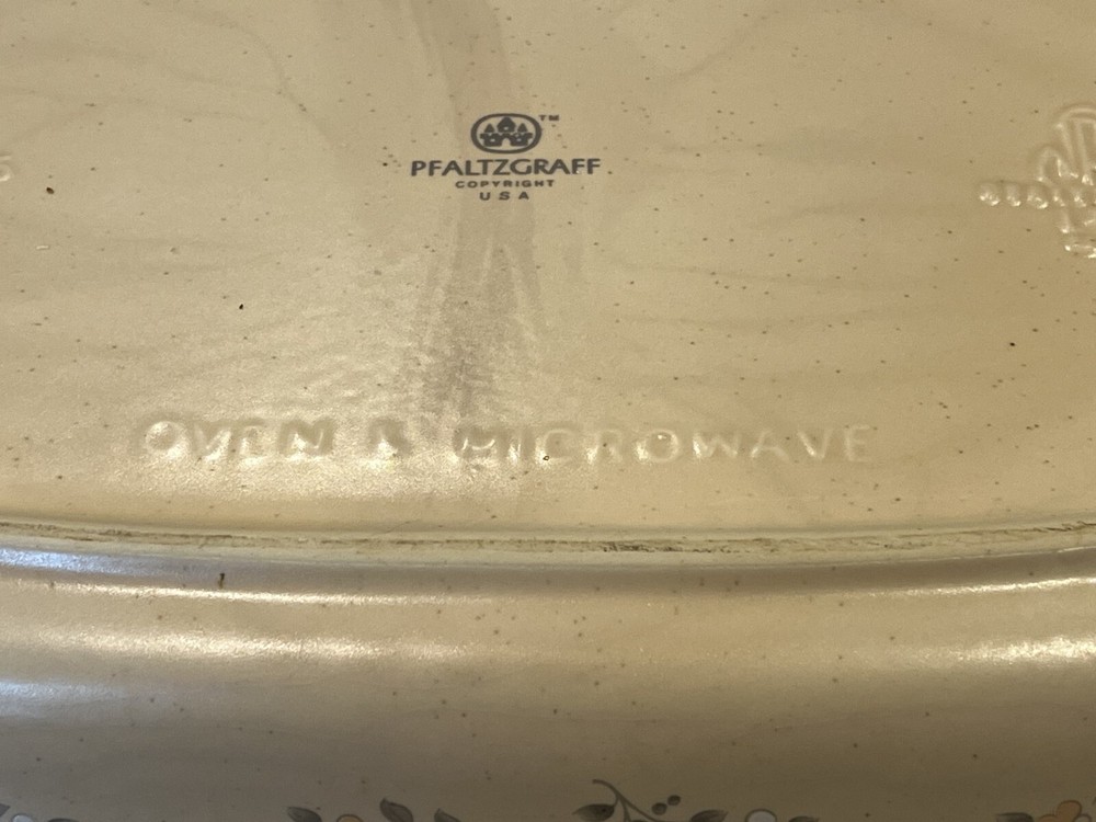 vintage pfaltzgraff 2 Quart Baker Baking Pan Oven Microwave Remembrance pattern