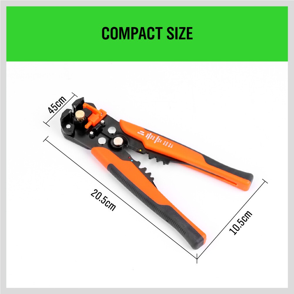 8" Self-Adjusting Insulation Wire Stripper cutter crimper Terminal Tool Pliers